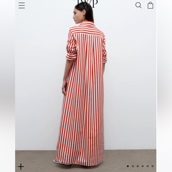 TWP Jenny Gown in Boardwalk cotton stripe - Picture 4 of 4